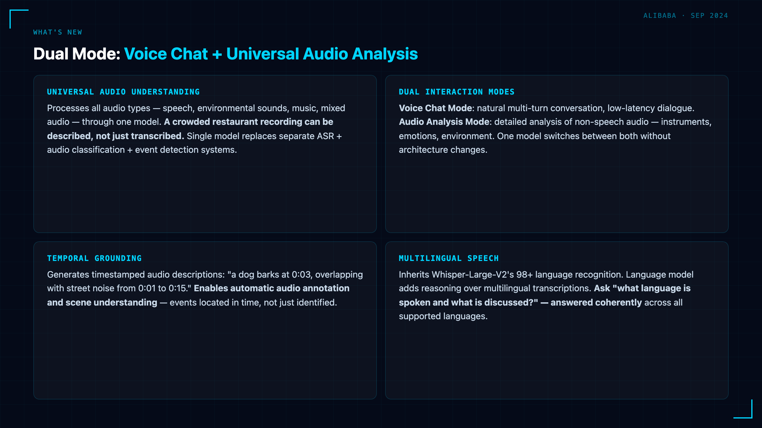 Qwen2-Audio: Large Audio-Language Model with Universal Sound Understanding